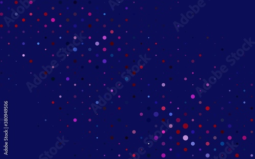 Light Blue, Red vector background with bubbles. Blurred decorative design in abstract style with bubbles. Pattern for ads, booklets.