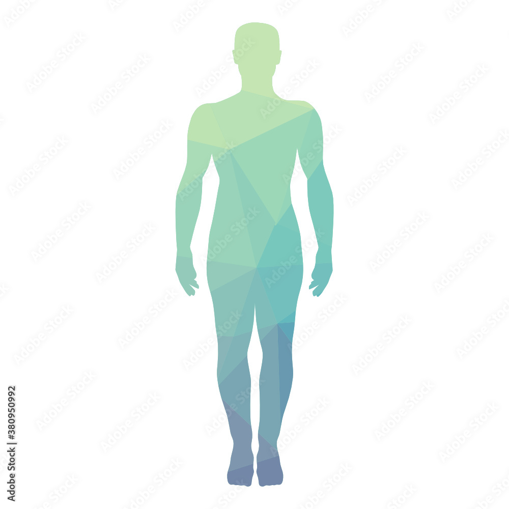 abstract geometrical pattern inside human body, vector abstract geometrical pattern inside human body, vector