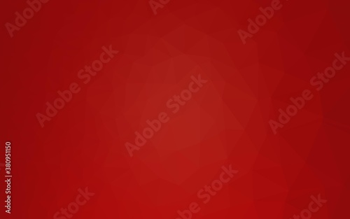 Light Red vector abstract polygonal texture. Brand new colorful illustration in with gradient. Completely new design for your business.