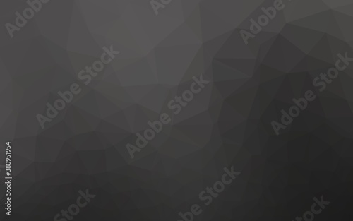 Dark Black vector blurry triangle template. A completely new color illustration in a vague style. Completely new template for your business design.
