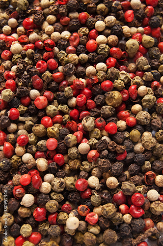 Colorful Dried Pepper, abstract background
