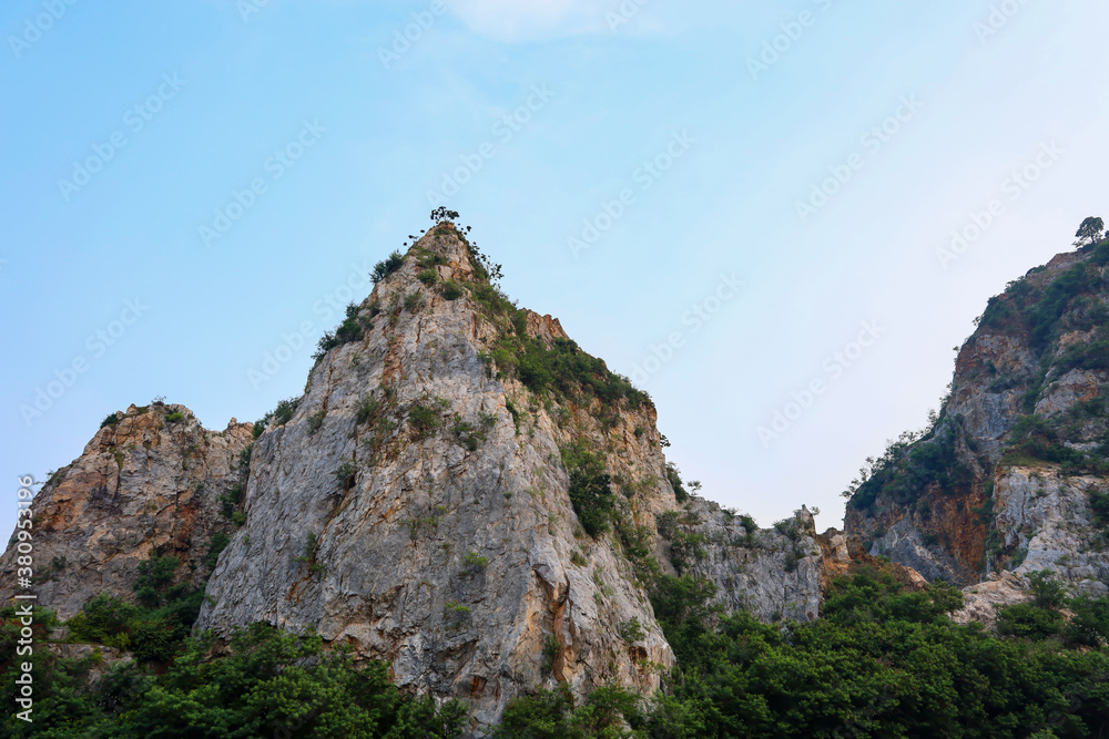 View of the mountain and nature Park at thailand