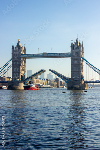 Tower Bridge lift on a sunny day