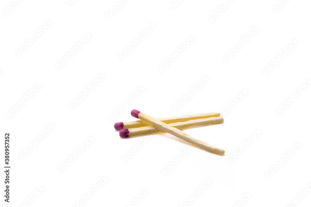 Several matches on white isolated background on top of each other Several matches on white isolated background on top of each other
