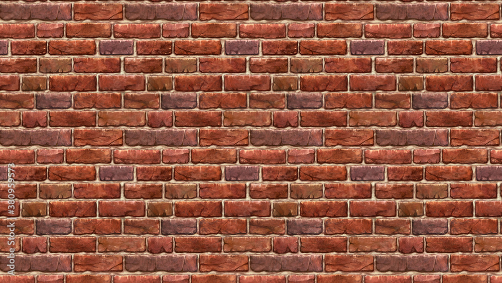 custom made wallpaper toronto digital横長サイズの茶色い赤レンガの壁紙。シームレスパターン素材