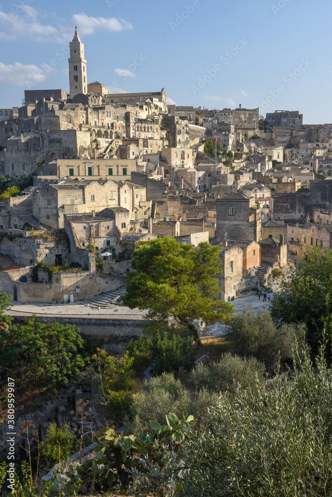 View of Matera in Italy, Unesco world heritage