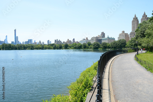 Fototapeta Naklejka Na Ścianę i Meble -  New York, NY, USA - June 5, 2019: The biggest park Central Park in New York city