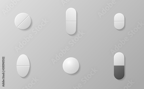 Medicine pills or tablet, medical drugs capsule