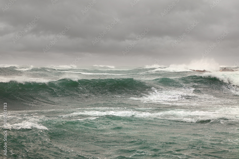 Storm by the Mediterranean sea 