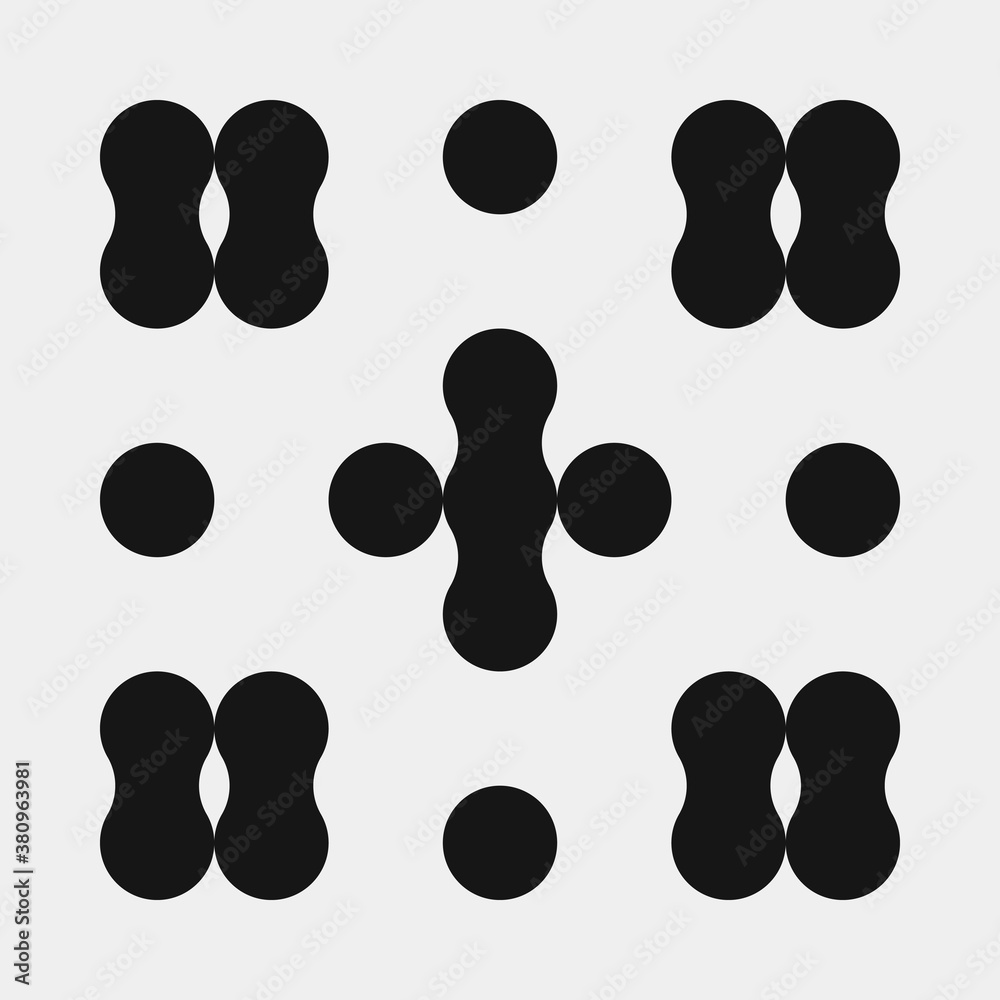 Abstract Cross Pattern Dots Logo generative computational art illustration Abstract Cross Pattern Dots Logo generative computational art illustration