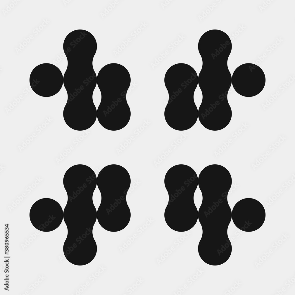 Abstract Cross Pattern Dots Logo generative computational art illustration Abstract Cross Pattern Dots Logo generative computational art illustration