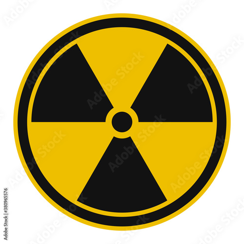 Radiation sign AI vector.