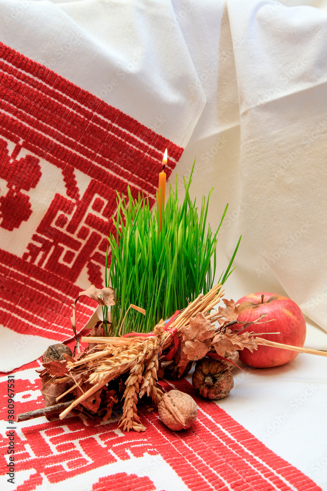 Obraz premium Orthodox objects and symbols in Serbia