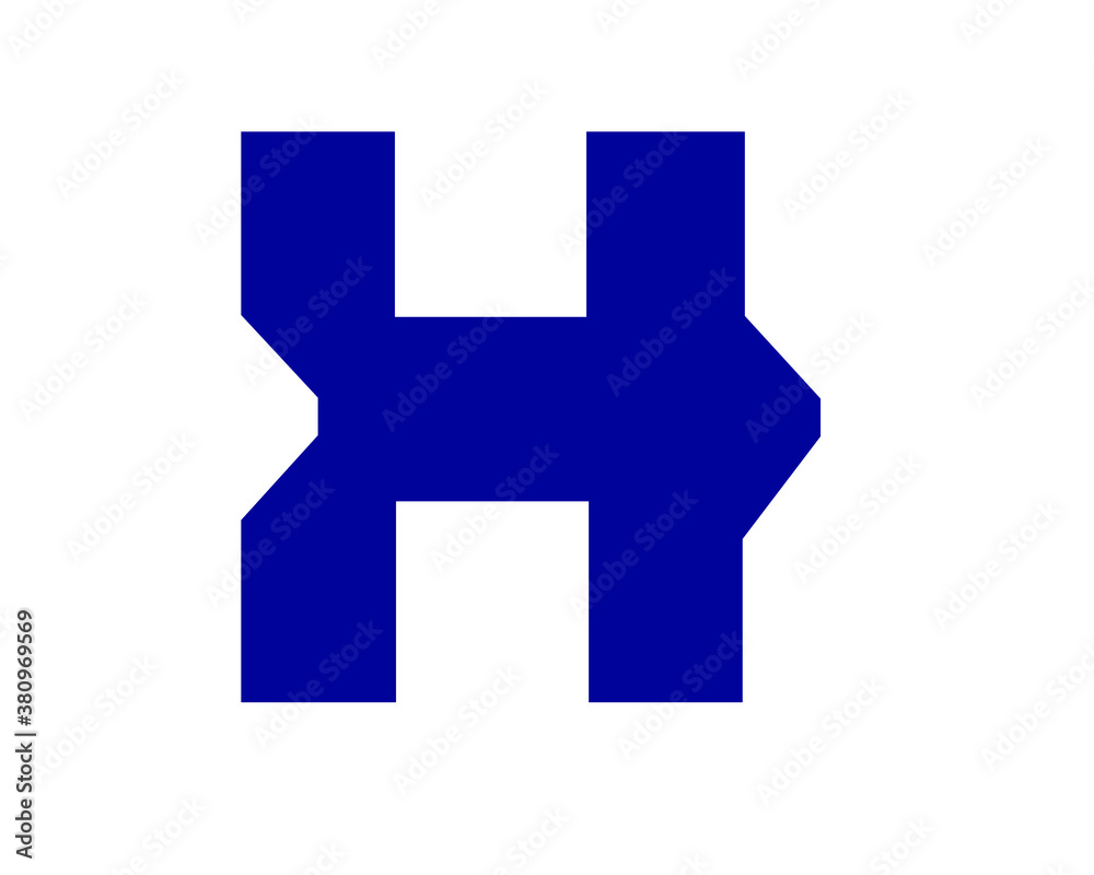 Obraz premium n and h logo letters