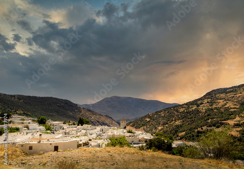 View of Capileira, typical village of the Alpujarra, Spain. photo
