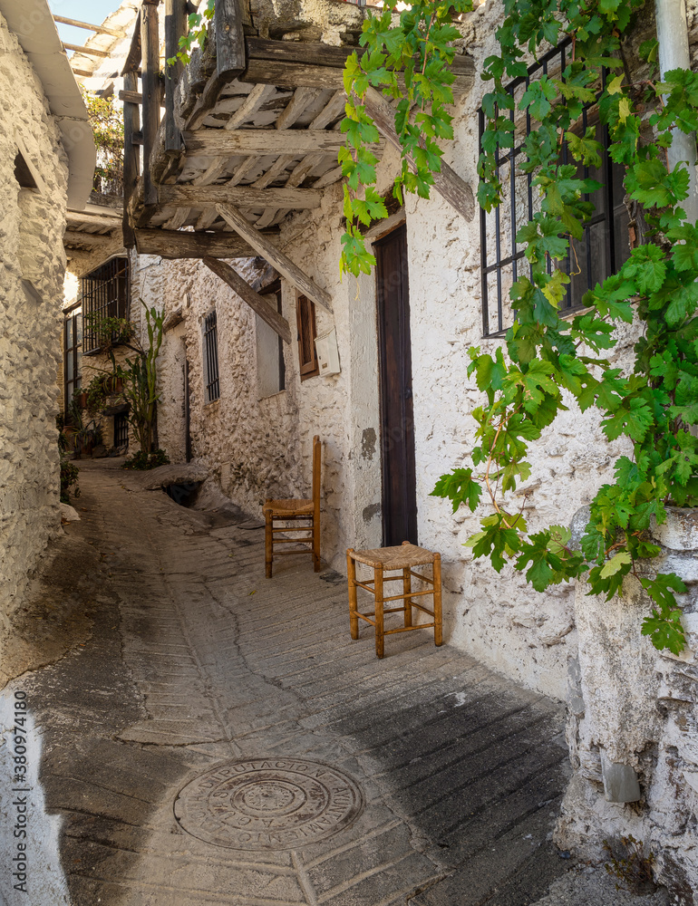 Obraz premium Capileira, typical village of the Alpujarra, Sierra Nevada in Spain.