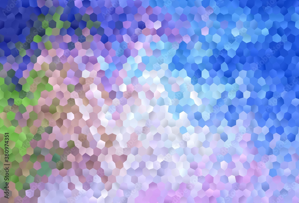 Light Blue, Red vector background with hexagons. Light Blue, Red vector background with hexagons.