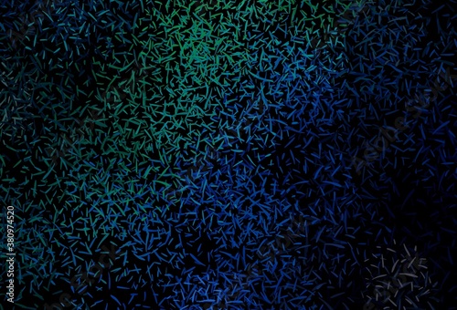 Dark Blue, Green vector template with repeated sticks.