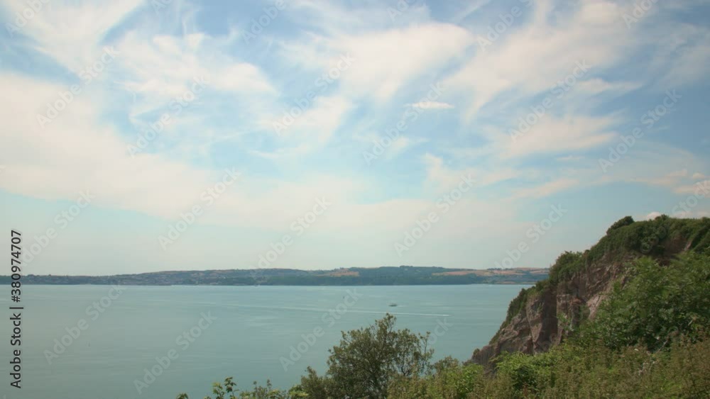Timelapse during the day in coastal town Torquay, England. Timelapse during the day in coastal town Torquay, England.
