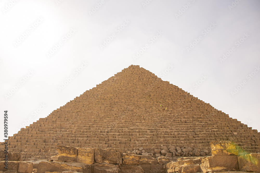 Panoramic view from Giza Desert, Architecture and historical place from Egypt, El Cairo 2018 Panoramic view from Giza Desert, Architecture and historical place from Egypt, El Cairo 2018