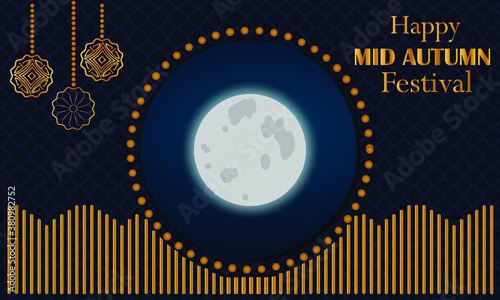 Mid-Autumn Festival. Vector illustration