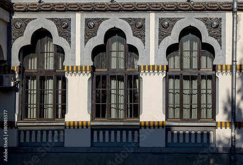 Construction details of the high school Tudor Vladimirescu  in Targu-Jiu.  photo