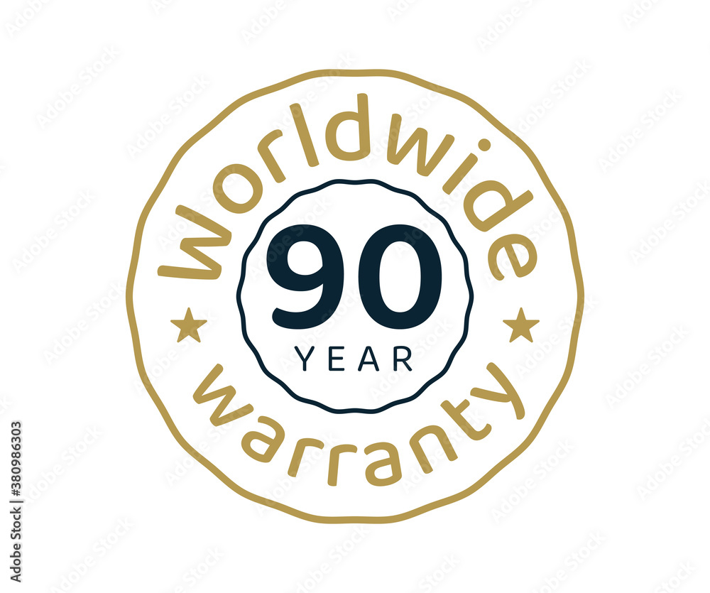 90 years worldwide warranty, 90 years global warranty
