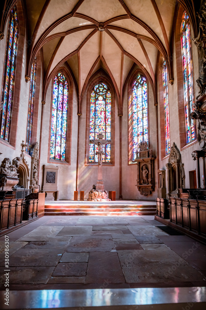 Dans l'église Spitalkirche de Baden Baden en Allemagne