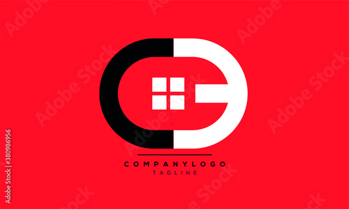 Alphabet letters Initials Monogram logo CEO,CE,EO,property