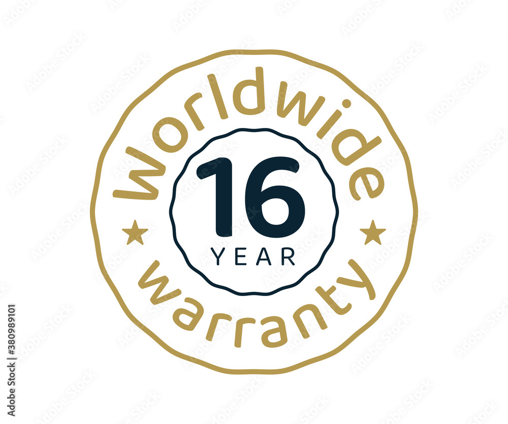 16 years worldwide warranty, 16 years global warranty