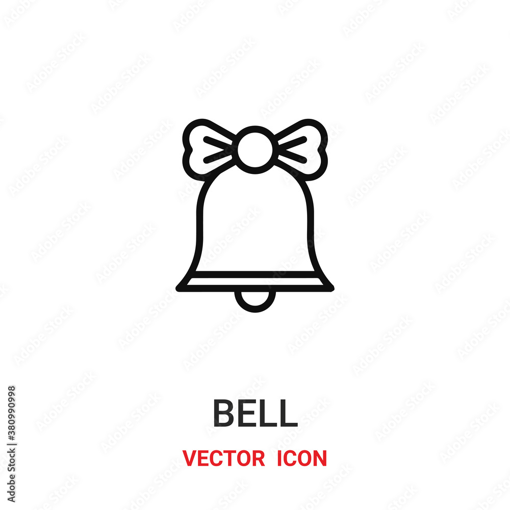 bell icon vector symbol. bell symbol icon vector for your design. Modern outline icon for your website and mobile app design. bell icon vector symbol. bell symbol icon vector for your design. Modern outline icon for your website and mobile app design.