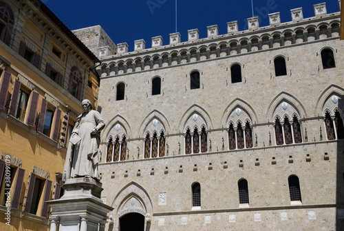 Monte dei Paschi in Siena Italy is the oldest surviving bank in the world © Reimar