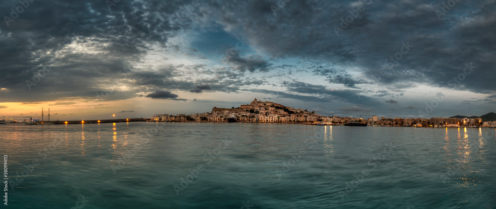 The port of the city of Ibiza - Balearic Islands. The port of the city of Ibiza - Balearic Islands.
