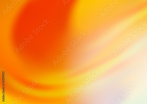 Light Orange vector bokeh pattern. Colorful illustration in blurry style with gradient. The template can be used for your brand book.