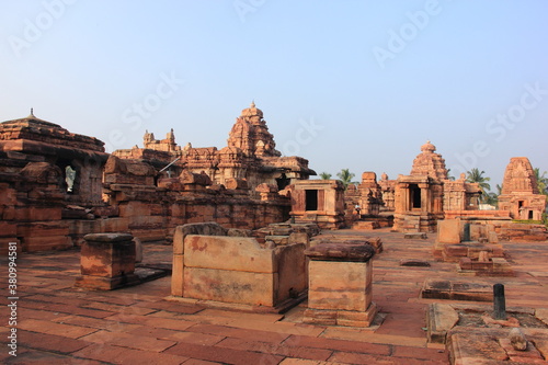 Pattadakal, Paṭṭadakallu or Raktapura, complex of Hindu and Jain temples in northern Karnataka (India). West bank of the Malaprabha River in Bagalkot, Karnataka, India