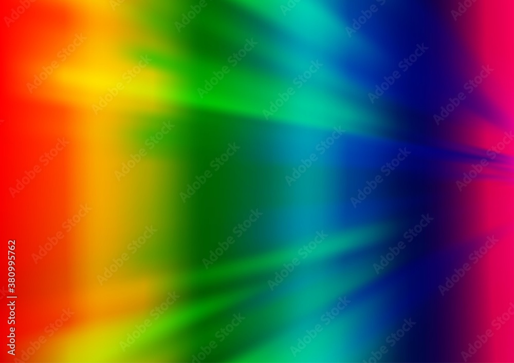 Light Multicolor, Rainbow vector modern elegant background. Modern geometrical abstract illustration with gradient. The background for your creative designs.