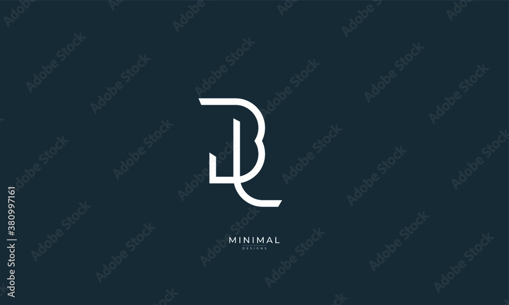 Alphabet letter icon logo BL Alphabet letter icon logo BL