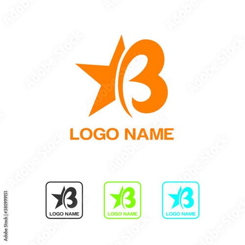Free Download Simple, Creative B Star logo Design for Rating company Print, Digital, Banner, Icon, print T-Shirts, and Other Marketing Material Purpose   - GFXLoad