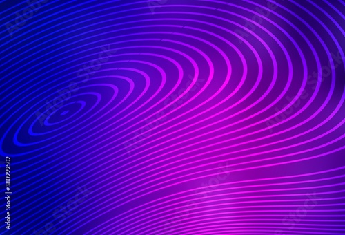 Dark Purple  Pink vector pattern with bent lines.