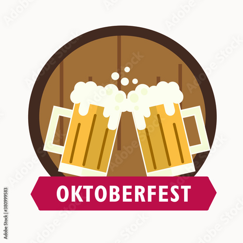 illustration of an oktoberfest card