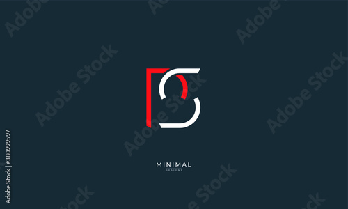 Alphabet letter icon logo PS 