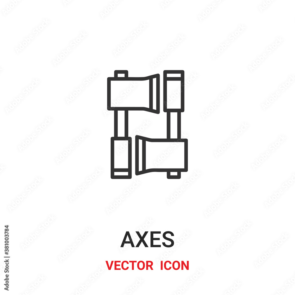 Axe vector icon. Modern, simple flat vector illustration for website or mobile app.Axes symbol, logo illustration. Pixel perfect vector graphics	
