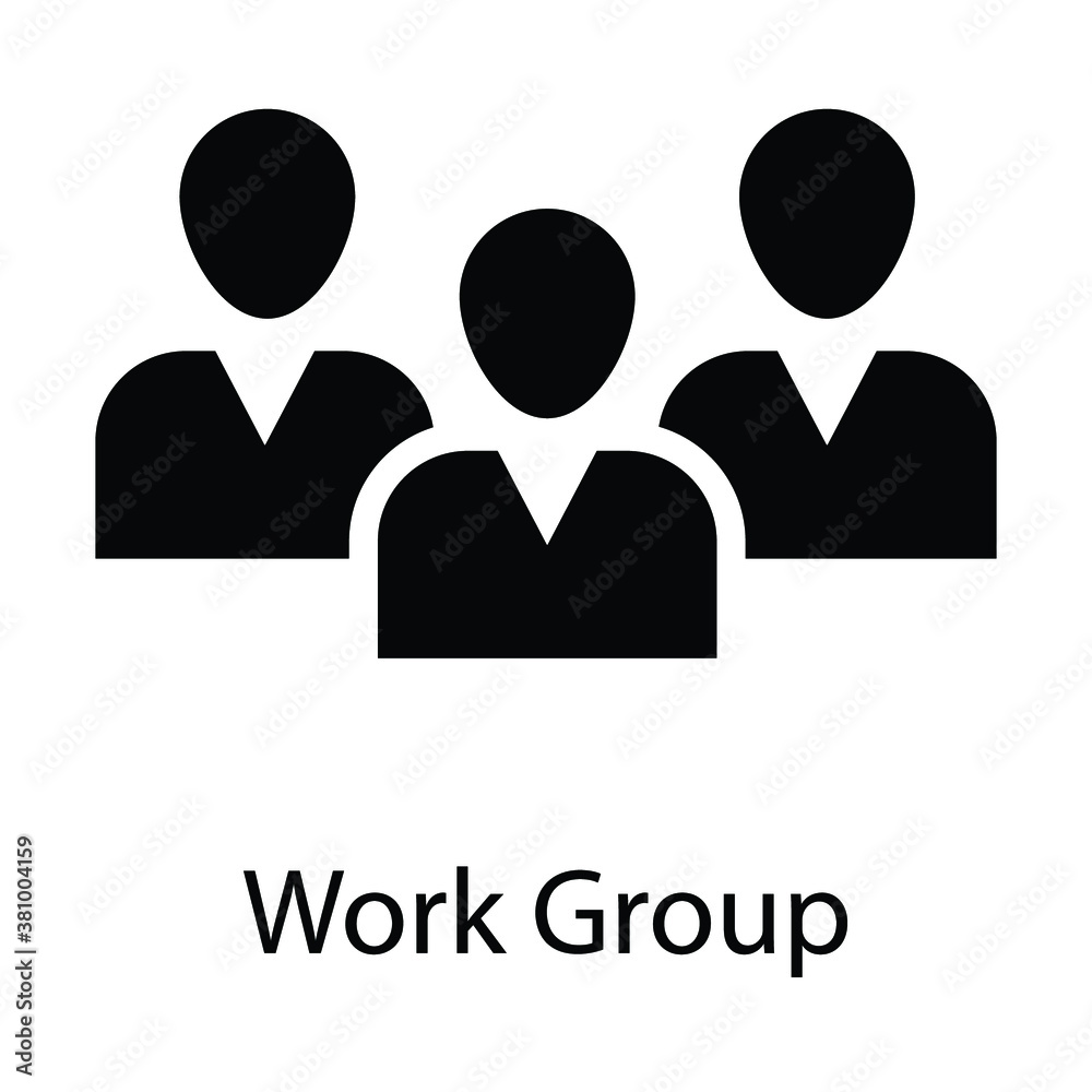 work group vector glyph icon work group vector glyph icon