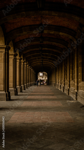 Long Hall of a Mexican Classic Building