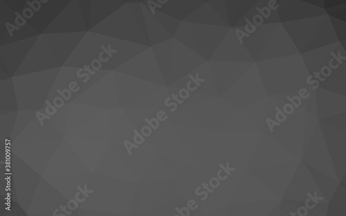Light Silver  Gray vector shining triangular background. Glitter abstract illustration with an elegant design. Polygonal design for your web site.