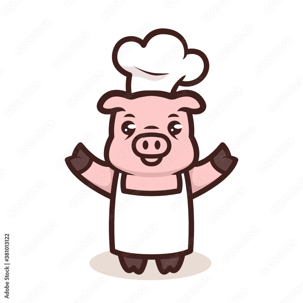 Cute Baby Pig animal mascot design illustration Cute Baby Pig animal mascot design illustration