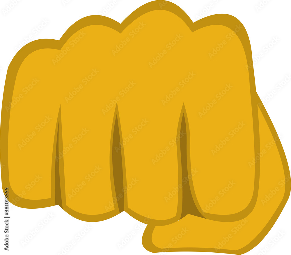 Vector illustration of a punch emoticon Stock Vector Adobe Stock