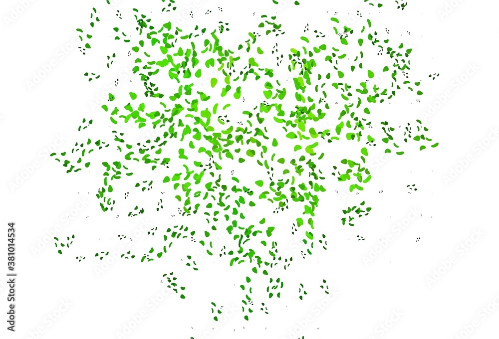 Light Green vector template with memphis shapes. Light Green vector template with memphis shapes.