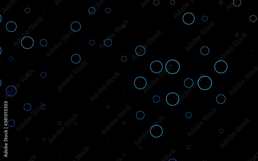 Light BLUE vector cover with spots. Beautiful colored illustration with blurred circles in nature style. Design for posters, banners.