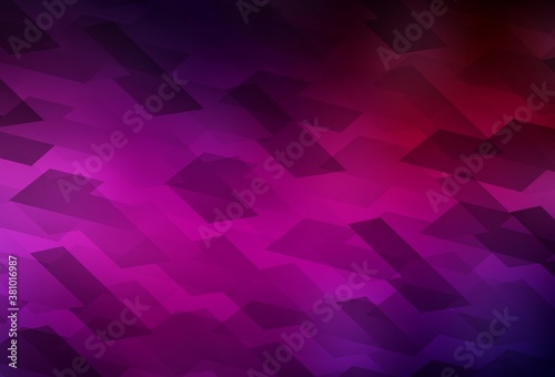 Dark Pink vector pattern in square style.